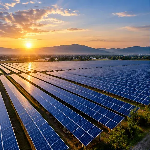 Illustrative utility-scale solar power plant